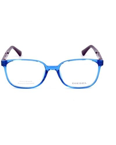 DIESEL Montatura per occhiali da uomo DL5300 SHINY BLUE