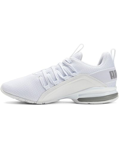 PUMA Mens Axelion Refresh Runing Running Trainers Shoes - White, White, 9