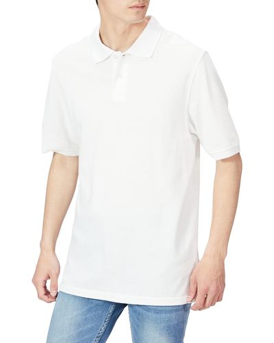 Amazon Essentials Poloshirt Voor ,kleur: Wit,xs