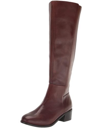 Rockport S Evalyn Tall Boots - Wide Calf - Brown
