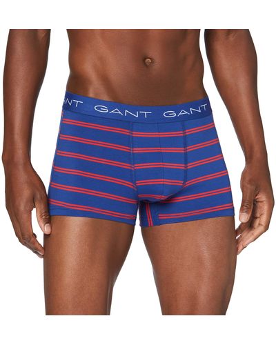 GANT 3-pack Trunk Yarn-dyed Stripe Boxer Shorts - Blue