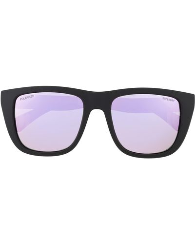 Superdry Sds 5010 Sunglasses 104p Matte Black Pink/pink Mirror
