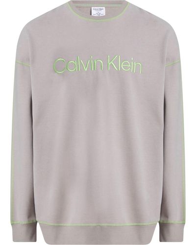 Calvin Klein Sweatshirt L/S Baumwolle - Grau