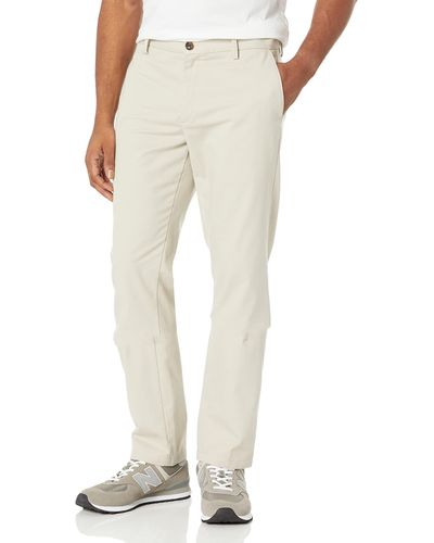 Amazon Essentials Slim-fit Wrinkle-resistant Flat-front Chino Trouser - Natural