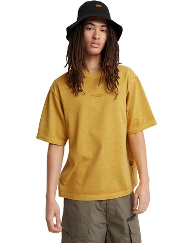 G-Star RAW Centre Chest Boxy T-shirt - Yellow