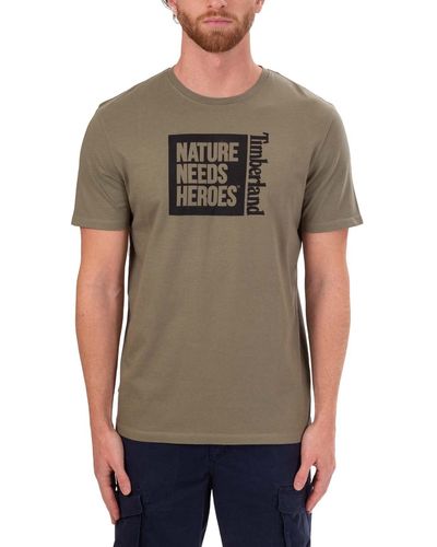 Timberland Shirt Uomo Nature Need Heroes - Taglia - Multicolore