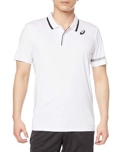 Asics Court Short Sleeve Polo Shirt M - Weiß