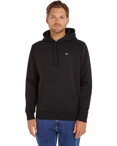 Tommy Hilfiger Tommy Jeans Hoodie TJM Regular mit Kapuze - Schwarz