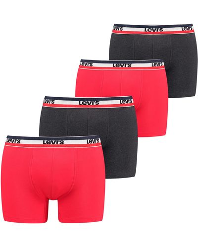 Levi's Sportwear Logo Boxer Cartas boxeadoras - Rojo