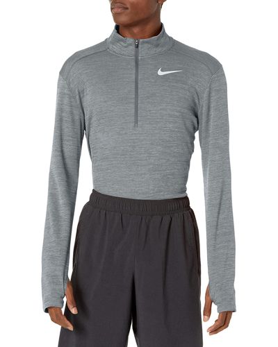 Nike Bv4755 M Nk Df Pacer Top Hz Sweatshirt Ijzer Grijs/grijs Mist/reflecterend Silv Xl