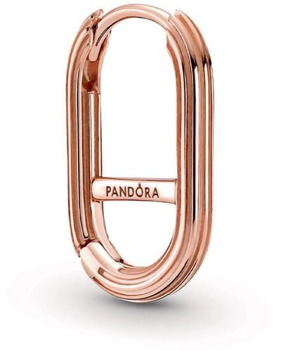 PANDORA Pendientes de aleación de metal chapado en oro rosa de 14 - Multicolor