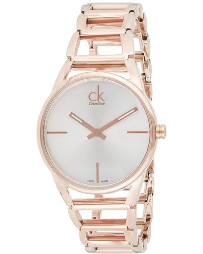 Calvin Klein K3g23626 Horloge Analoog Kwarts Roestvrij Staal Verguld - Metallic