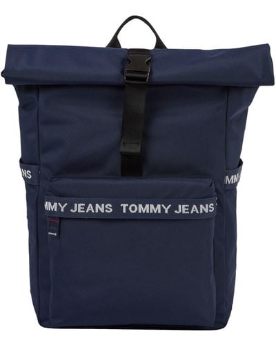Tommy Hilfiger Essential Backpack Rolltop Hand Luggage - Blue