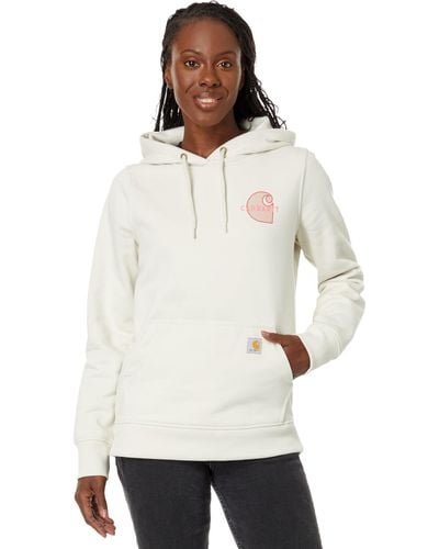 Carhartt Rain Defender Relaxed Fit Midweight Chest Graphic Sweatshirt - Natural
