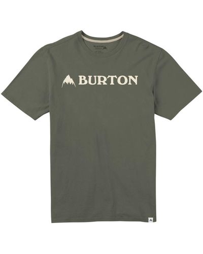 Burton Horizontal Mountain Short Sleeve T-Shirt XX Large Martini Olive - Grün