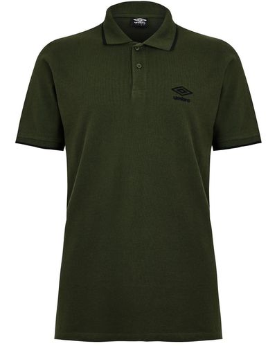 Umbro S Rspns Tpd Polo Shirt Reflective Green/black M