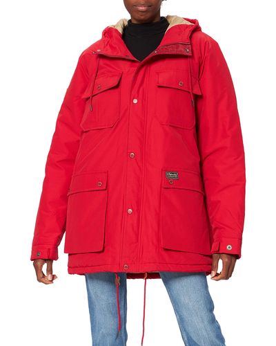 Superdry Mountain Padded Parka - Red