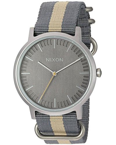 Nixon Digital Quarz Uhr mit Nylon Armband A1059-2440-00 - Grau