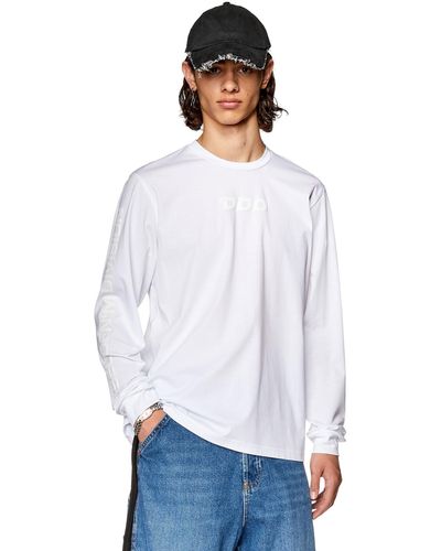 DIESEL T-Must-ls-l4 T-Shirt - Weiß