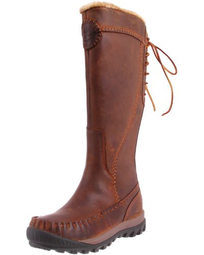 Timberland Mount Holly Tall All Leather Zip Boot - Marron
