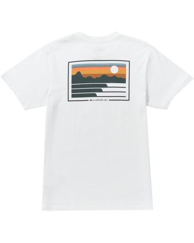 Quiksilver Land And Sea Short Sleeve Tee Shirt - White