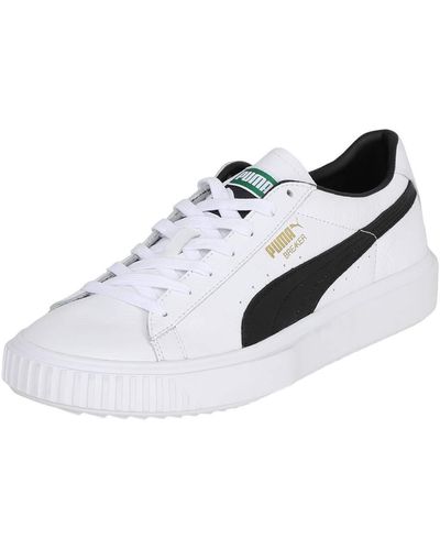 PUMA Breaker Leather Sneaker White- Black 11 - Weiß