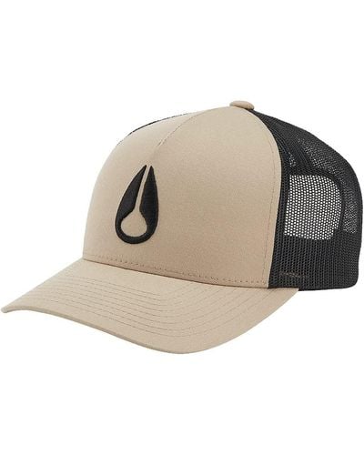Nixon Iconed Trucker Hat - Khaki/black - Natural