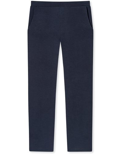 Schiesser Bukser lange Pyjamaunterteil - Blau
