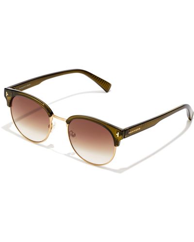 Hawkers New Classic Rounded-Olive Earth Sunglasses - Blanco