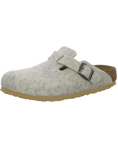 Birkenstock Eggshell Boston Desert 1023160 Slipper - Grey