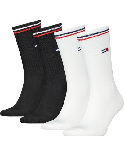 Tommy Hilfiger Iconic Calcetines de tripulación - Negro