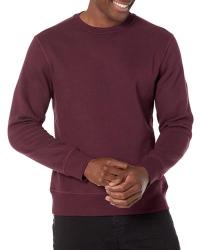 Amazon Essentials Crewneck Fleece Sweatshirt Felpa - Viola