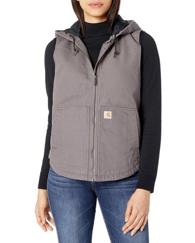 Carhartt Washed Duck Hooded Vest - Multicolor