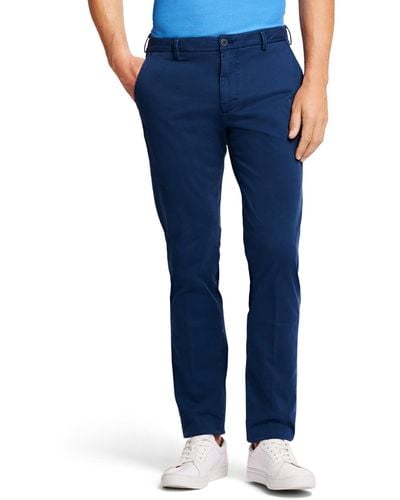 Izod Saltwater Stretch Flat-front Chino Pants - Blue
