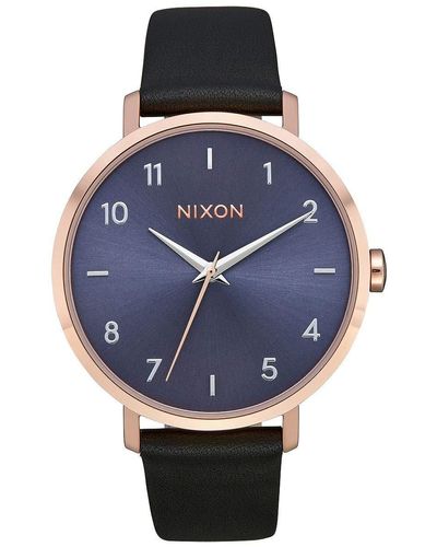 Nixon Analog Quarz Uhr mit Leder Armband A1091-3005-00 - Mehrfarbig