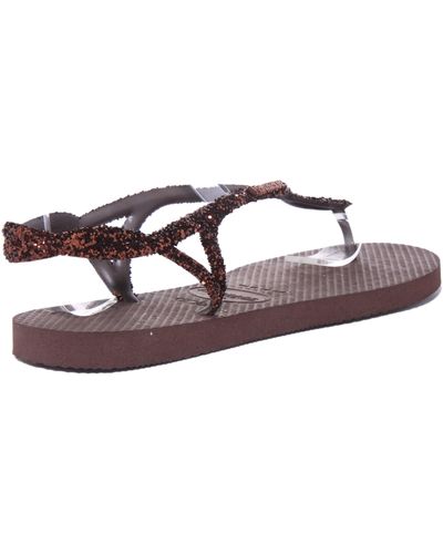 Havaianas Luna Premium II Dark Brown 35/36 - Braun