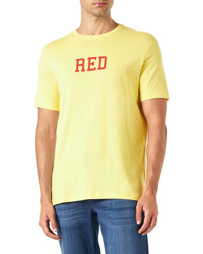 Benetton T-shirt 3096u105l - Yellow