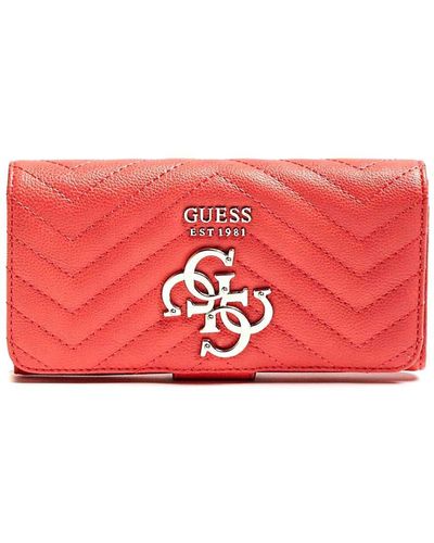 Guess Violet Slg File Clutch - Rouge