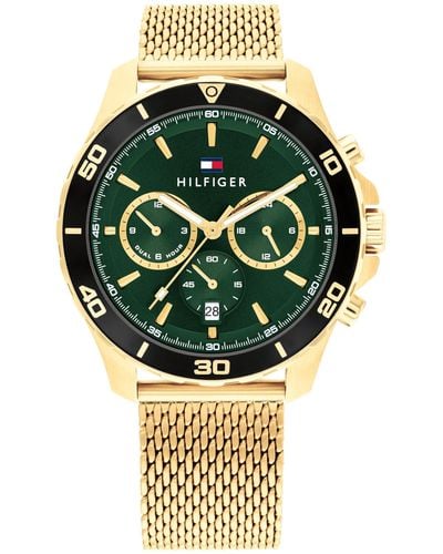 Tommy Hilfiger Jordan S Analogue Quartz Watch With Stainless Steel Bracelet 1792093 - Green
