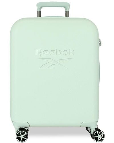 Reebok Franklin Cabin Suitcase Green 40x55x20 Cm Hard Abs Closure Tsa 37l 2.55 Kg 4 Double Wheels Hand Luggage By Joumma Bags