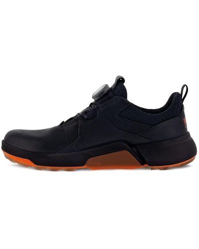 Ecco S Biom H4 Leather Gore-tex Waterproof Boa Golf Shoes 7.5 Uk - Blue