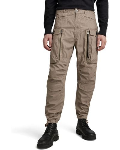 G-Star RAW Long Pocket Zip Relaxed Tapered Cargo Pants - Nero