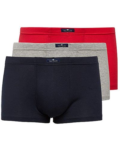 Tom Tailor 8710 Pants 12er Pack Melange-red-Navy XL - Blau