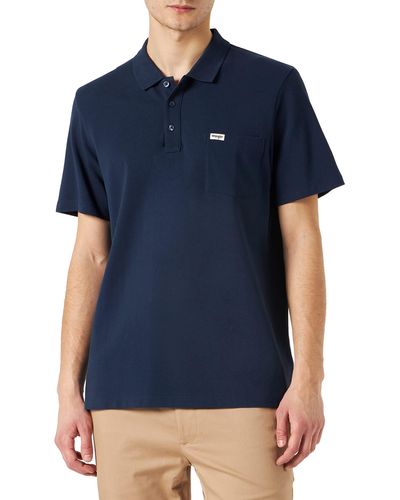 Wrangler Polo Shirt Camicia - Blu