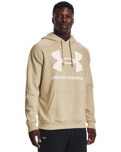Under Armour 's Rival Fleece Fitted Hoodie - Natural