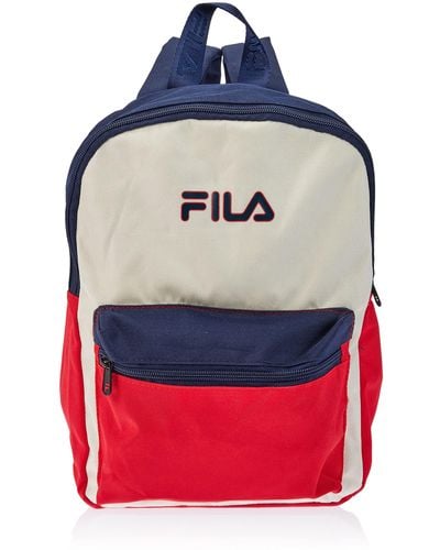 Fila Bury Small Easy Backpack-Medieval Blue-Antique White-True Red-Onsize