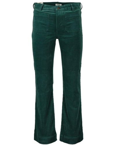 Wrangler Flare Pantaloni - Verde
