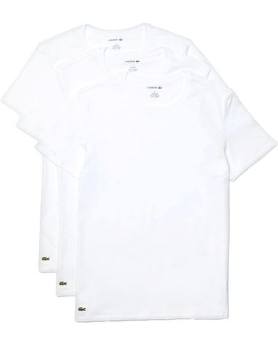 Lacoste Shirt - White/silver Chine in Black for Men | Lyst UK