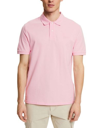 Esprit 994ee2k301 Camisa de Polo - Rosa