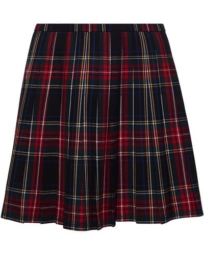 Superdry Mini Skirt Falda - Rojo